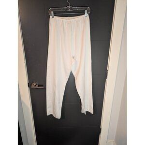 Vintage Women's White Elastic Waist Pantliner Slip Pants - M